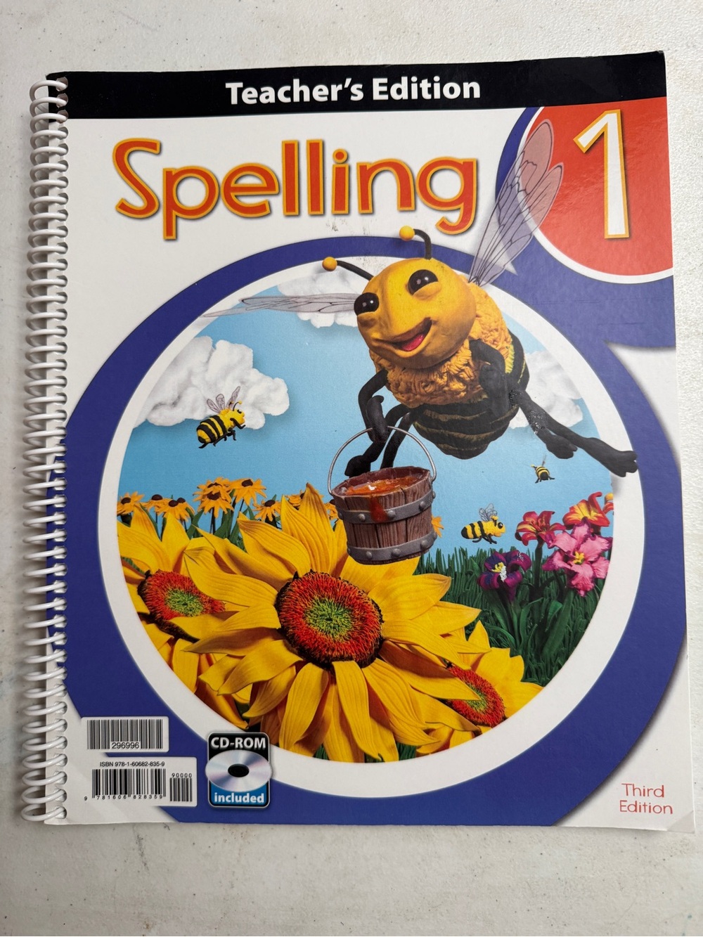 Spelling 1 Teacher's Edition Workbook - Bright Bee & Sunflower Cover